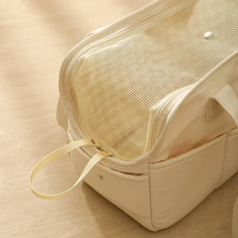 Practical Pet Travel Carrier Bag-Portable Handbag & Shoulder Bag Suitable for Small Dogs Puppies & Cats Essential Go Out Supplie