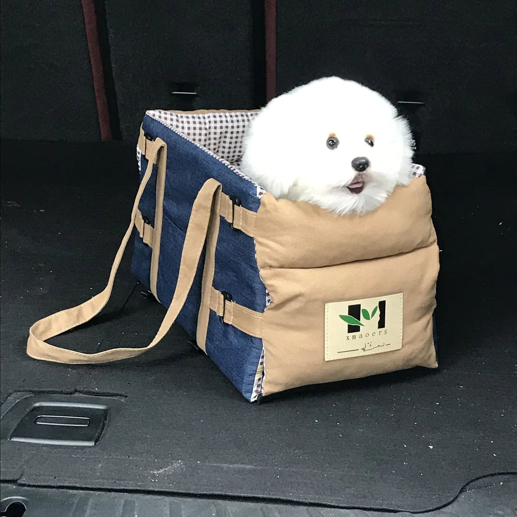 Portable Car Safety Pet Seat for Small Dogs Cat Travel Central Control Cat DogBed Transport Dog Carrier Protector Dog Bags