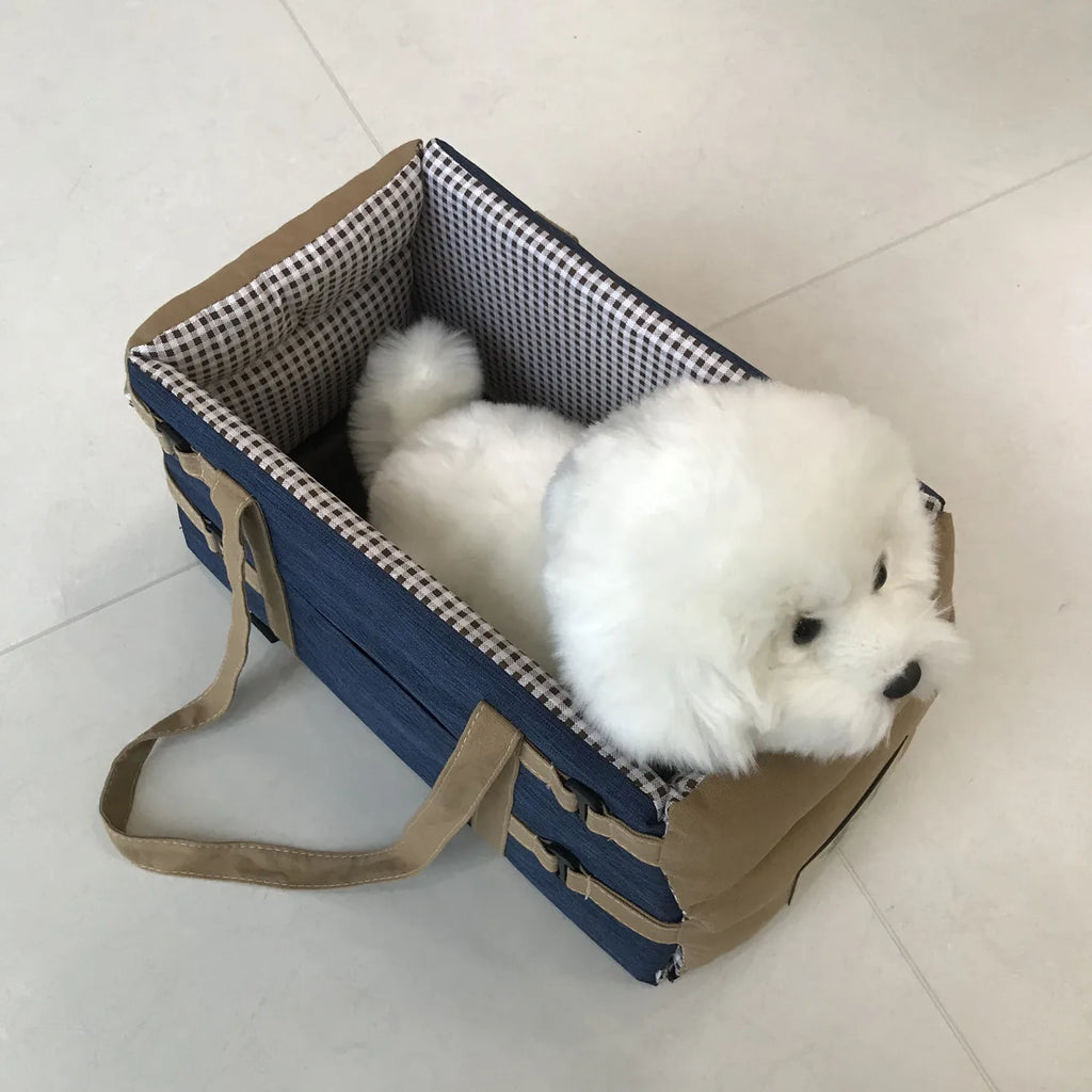 Portable Car Safety Pet Seat for Small Dogs Cat Travel Central Control Cat DogBed Transport Dog Carrier Protector Dog Bags