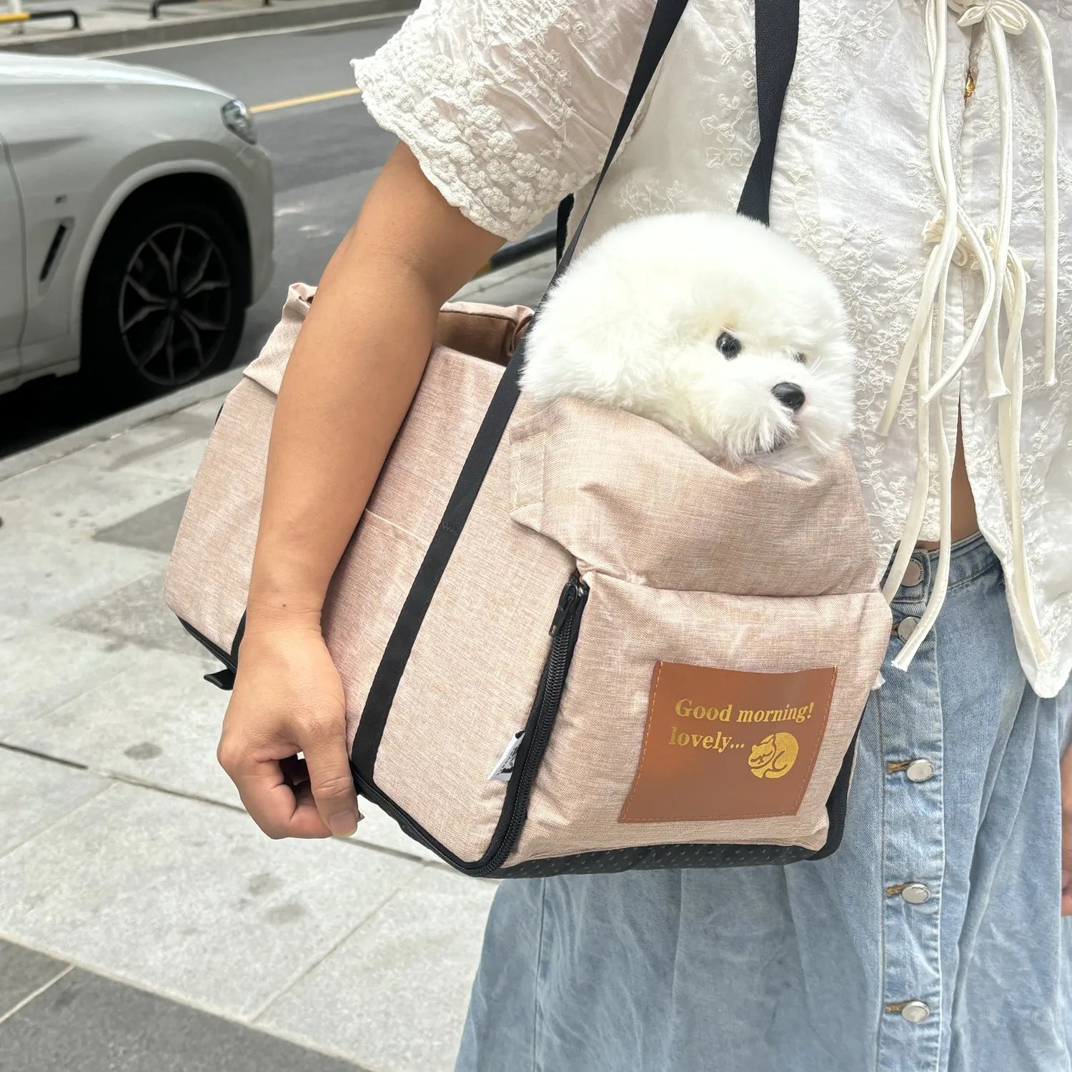 Pet Dog Car Seat Bed Car Central Seat Cat Dog Travel Portable Carrier for Safety Bag Dog Pet Accessories