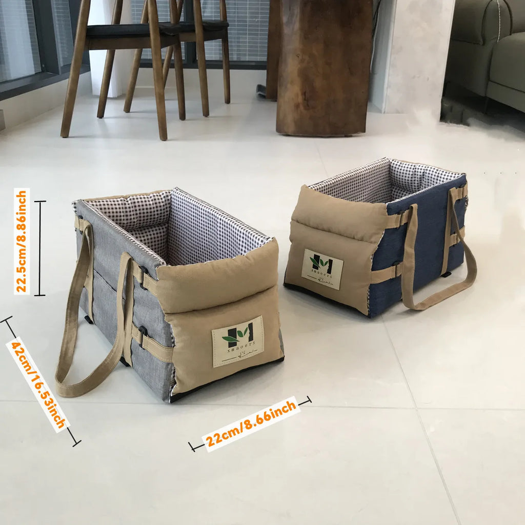 Portable Car Safety Pet Seat for Small Dogs Cat Travel Central Control Cat DogBed Transport Dog Carrier Protector Dog Bags