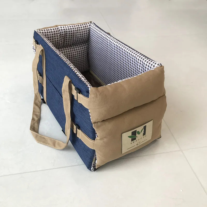 Portable Car Safety Pet Seat for Small Dogs Cat Travel Central Control Cat DogBed Transport Dog Carrier Protector Dog Bags